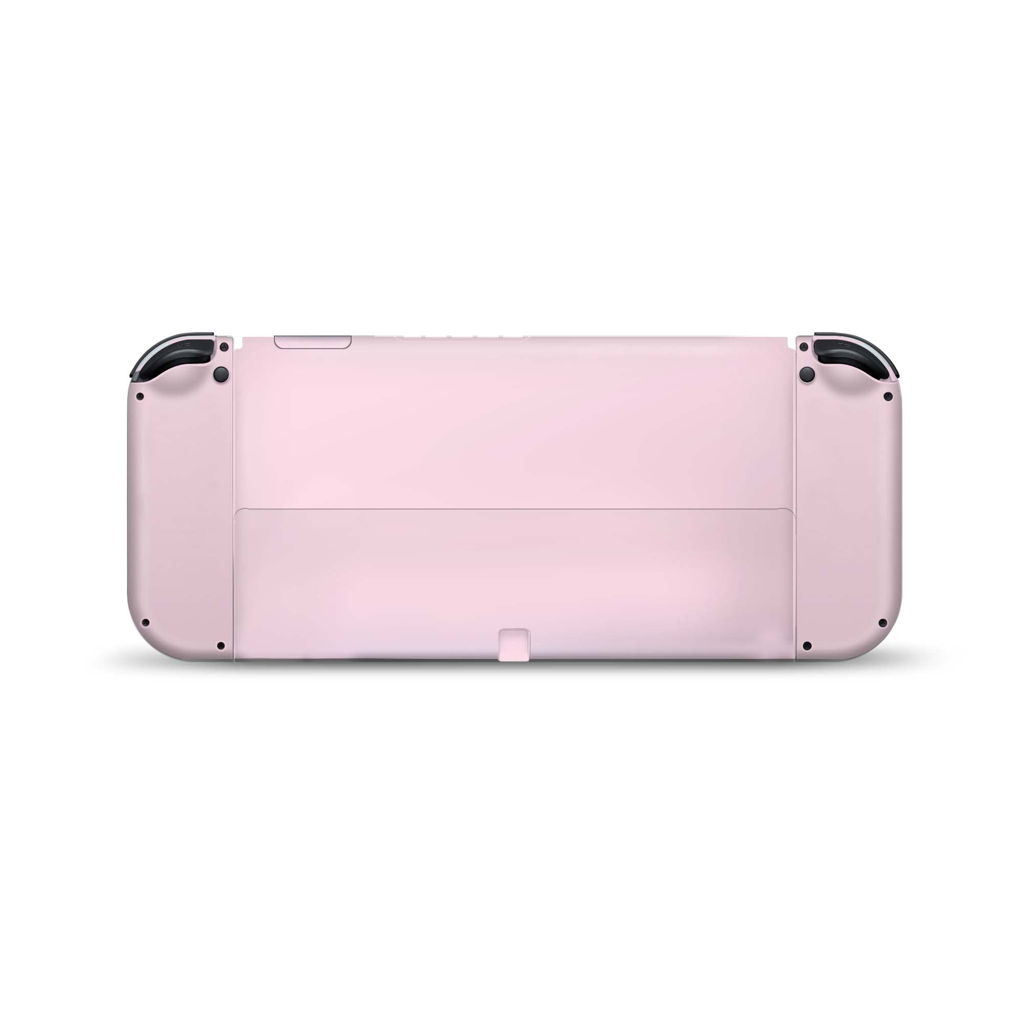 Nintendo Switch OLED Skin Wrap Cover - Classic Solid Color Vinyl Decal | Premium 3M Material | Baby Pink Full Body Protection | Perfect for Gaming, Travel & Customization