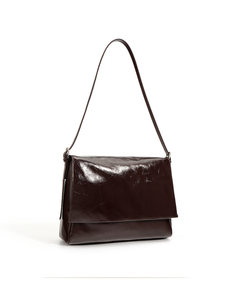 Stylish Compact Flap Shoulder Bag for Women - Lightweight Crossbody Purse with Adjustable Strap, Perfect for Travel, Work, and Everyday Use