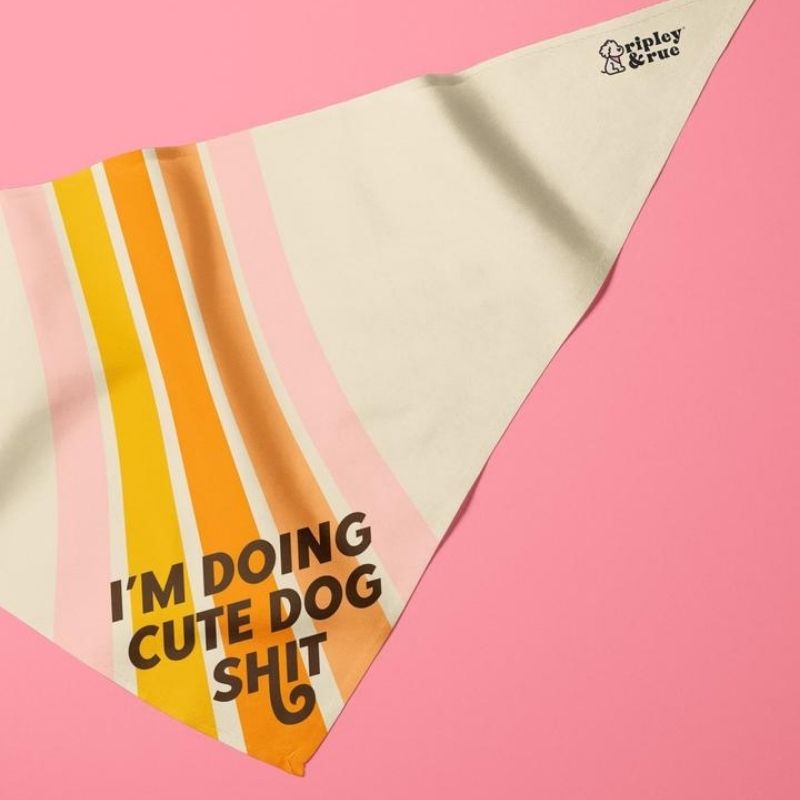 Ripley and Rue Cute Dog Bandana - Funny Pet Bandana for Dogs with Adjustable Neck - Perfect for Halloween, Christmas, and Everyday Wear