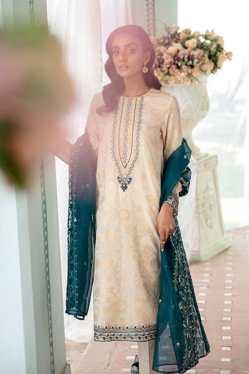 GUL E NAZNEEN 3PC Set - Elegant Floral Printed Outfit for Women | Perfect for Parties, Weddings & Special Occasions