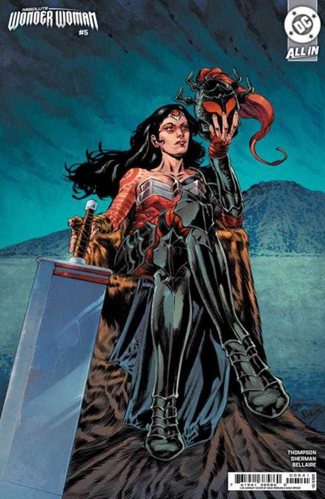 Absolute Wonder Woman #5 Cover D 1 in 25 Mike Perkins Card Stock Variant - Rare Collectible Comic for DC Fans & Comic Book Enthusiasts - Perfect for Display, Gifts, and Investment