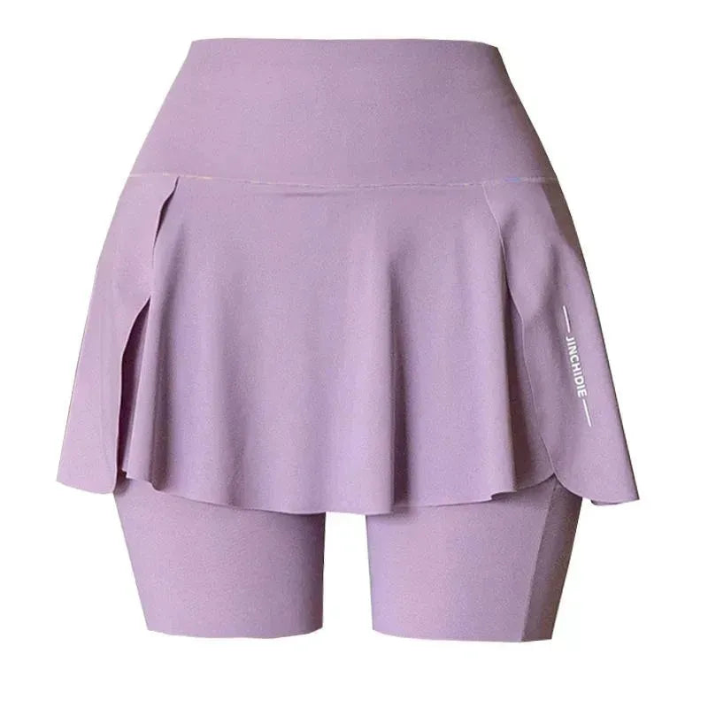 High Waist Yoga Shorts for Women - Breathable Summer Gym Shorts & Sports Skirts - Comfortable Workout Shorts for Yoga, Running, and Fitness Training