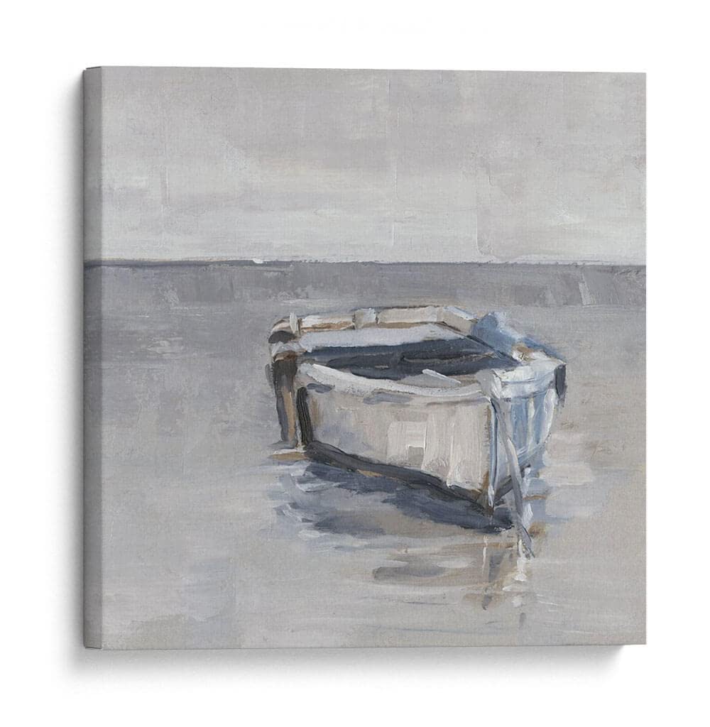Ethan Harper Boat on the Horizon III Canvas Wall Art - 12x12 Inch Travel-Themed Painting - Perfect for Living Room, Bedroom & Office Decor