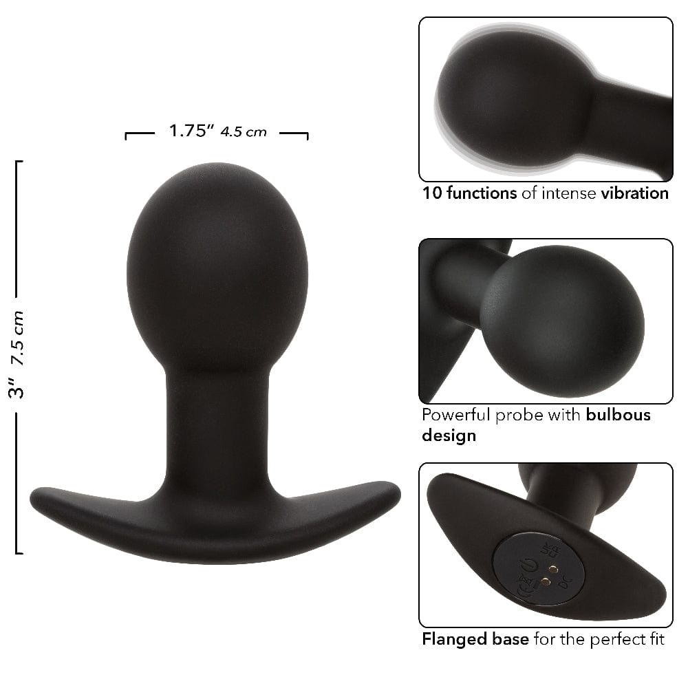 Black Vibrating Probe with 10 Intense Functions - Rock Bottom Pop Probe for Enhanced Pleasure | Perfect for Couples Play, Solo Exploration & Sensual Massage