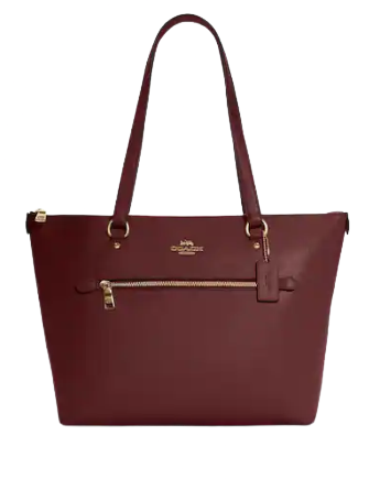 Coach Gallery Tote Bag for Women - Genuine Leather Designer Handbag with Shoulder Strap - Perfect for Work, Travel & Everyday Use