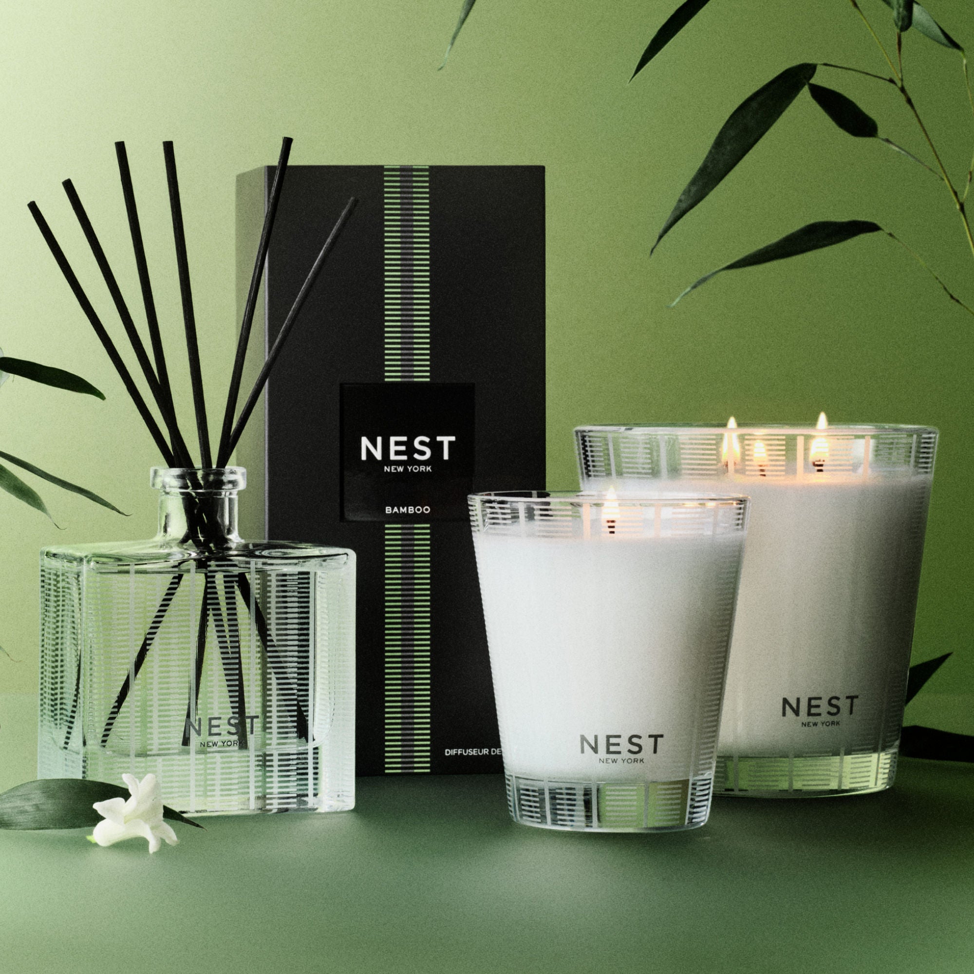 Natural Bamboo Scented Candles - Eco-Friendly & Aromatherapy for Relaxation, Home Decor, Spa, Yoga & Meditation
