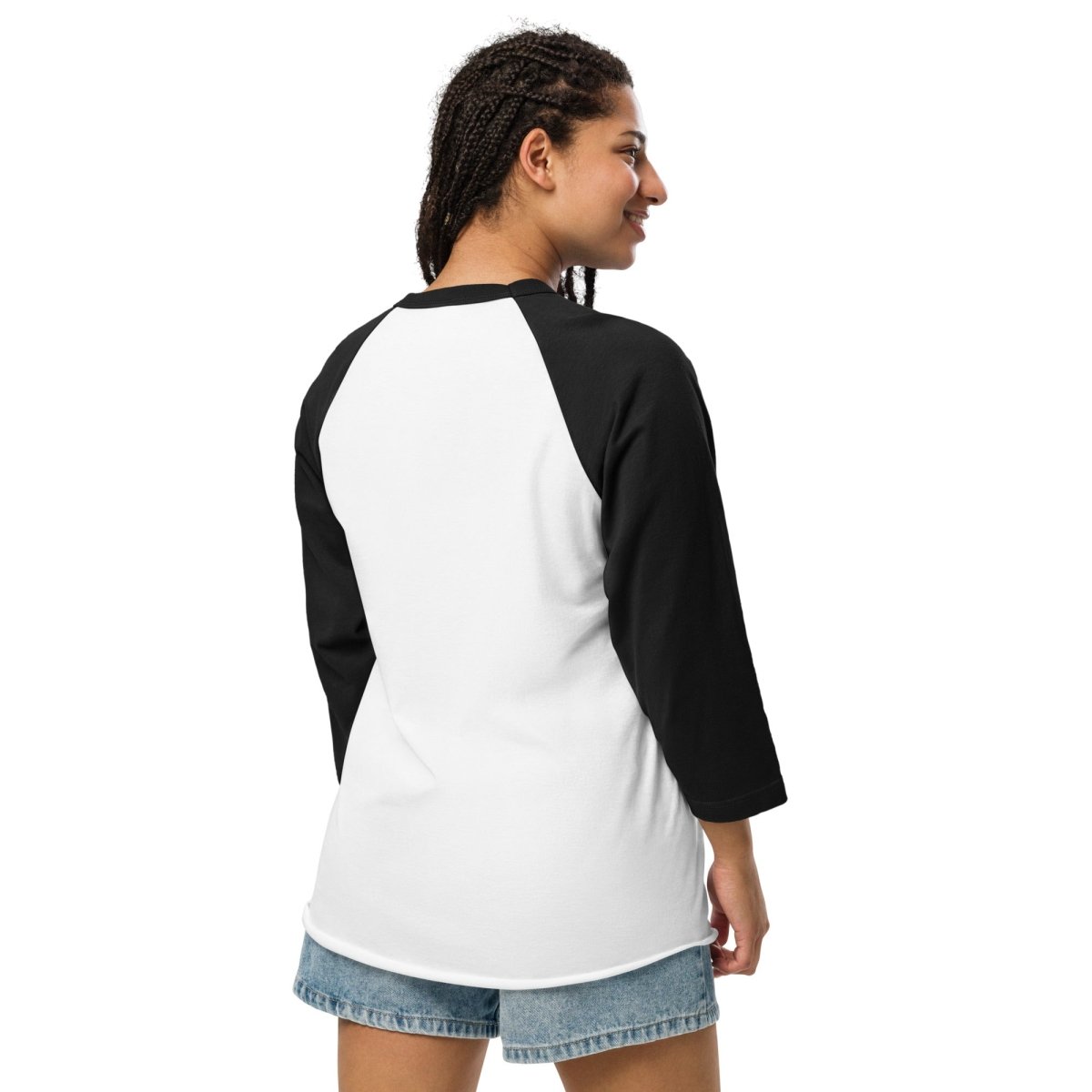 Rose Dagger Design 3/4 Sleeve Raglan Shirt for Tattoo Lovers - Stylish Casual Wear for Tattoo Shops, Concerts & Alternative Fashion