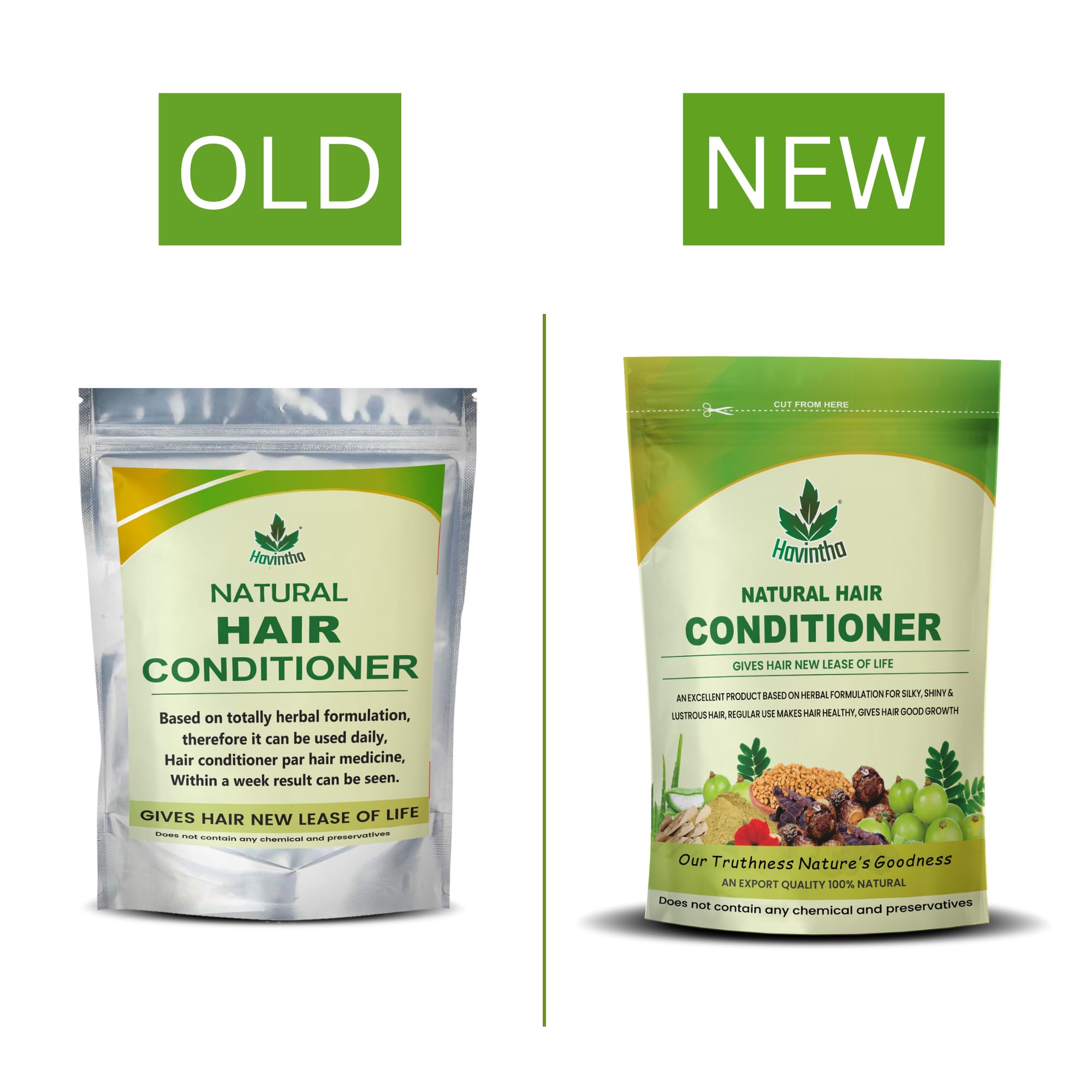 Havintha Herbal Natural Hair Conditioner for Men & Women - All Hair Types, Smooths Dry & Frizzy Hair, Repairs Damaged & Weak Hair, Improves Hair Texture - 227g | Perfect for Daily Hair Care & Salon-Quality Results at Home