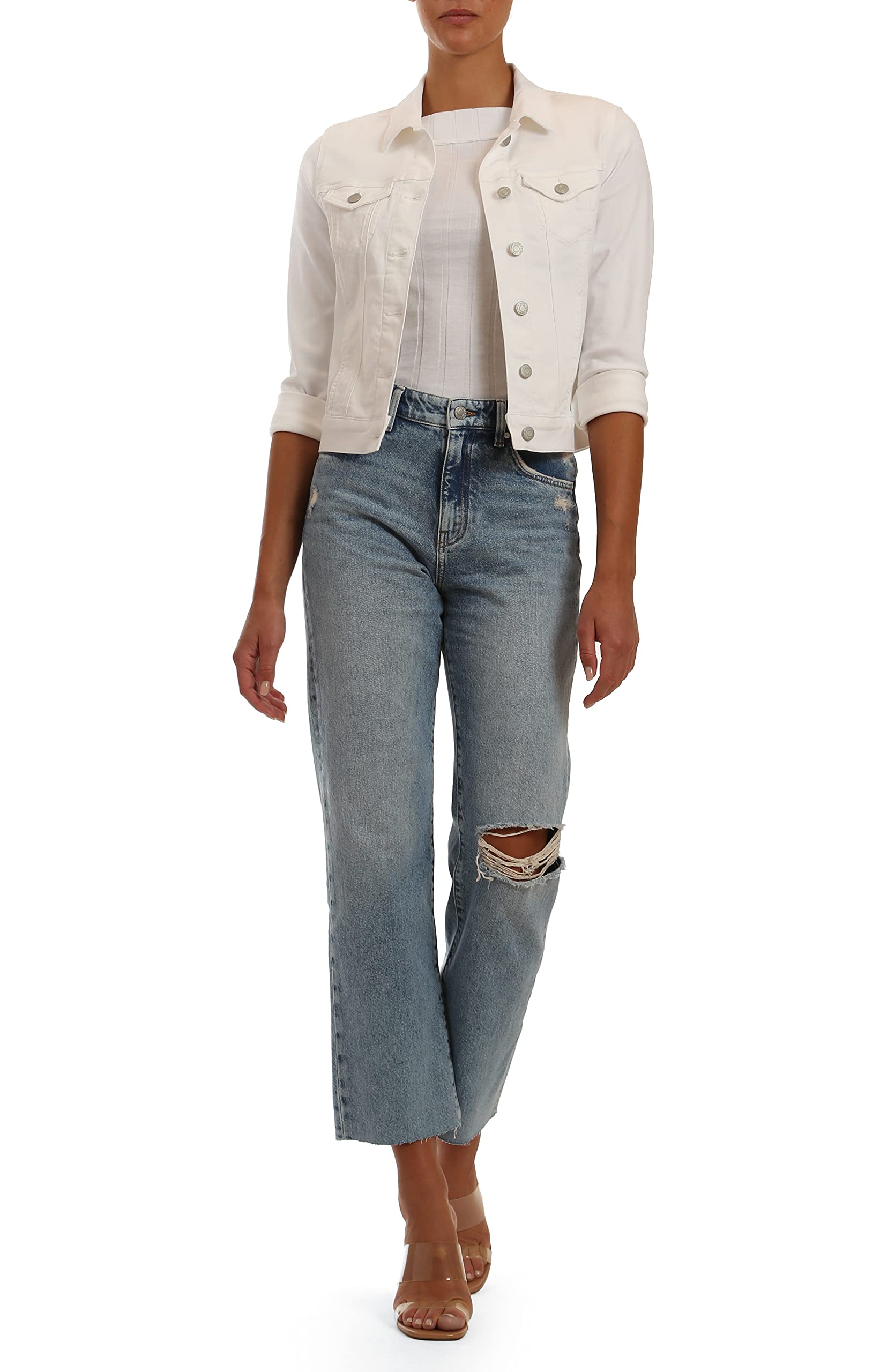 Mavi Women's Barcelona High Rise Wide Leg Jeans - Comfortable & Stylish Denim Pants for Casual Wear, Office & Night Out