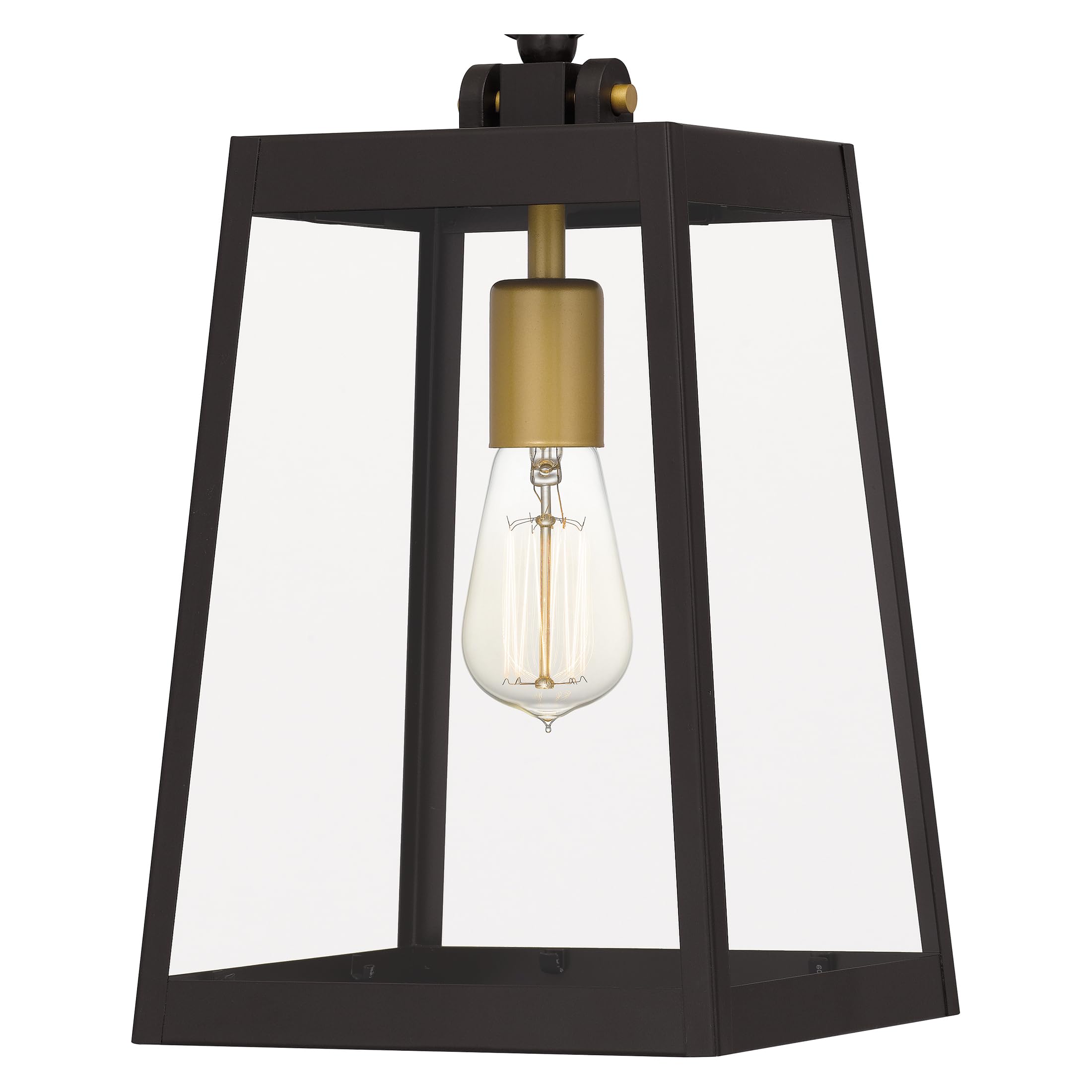 Quoizel Amberly Grove 1-Light Western Bronze Mini Pendant Light - Rustic Ceiling Fixture for Kitchen Island, Dining Room & Bedroom Lighting