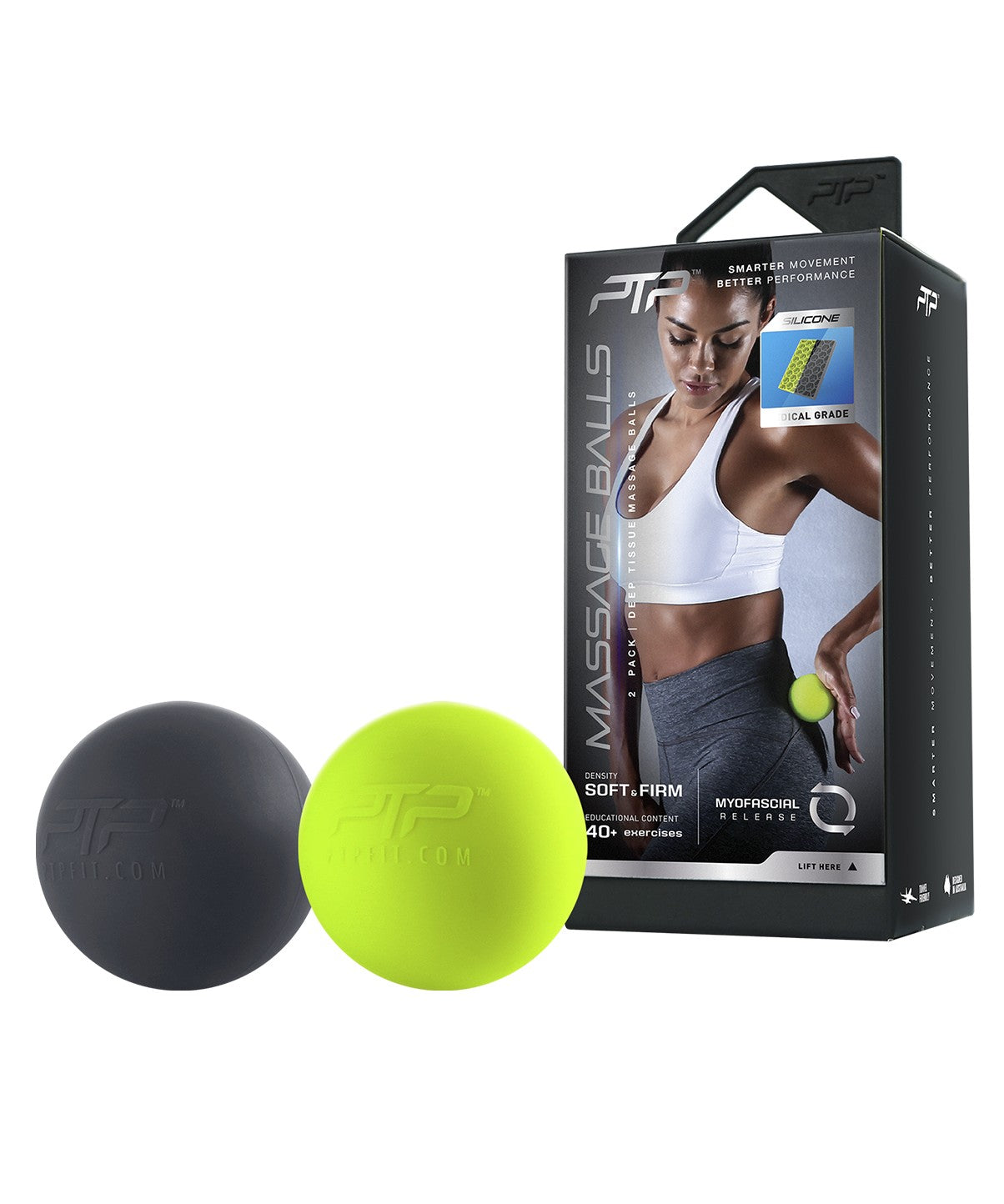 Premium Massage Ball Set - Soft & Firm Therapy Balls for Muscle Relief, Myofascial Release, and Pain Relief - Perfect for Athletes, Yoga, and Post-Workout Recovery
