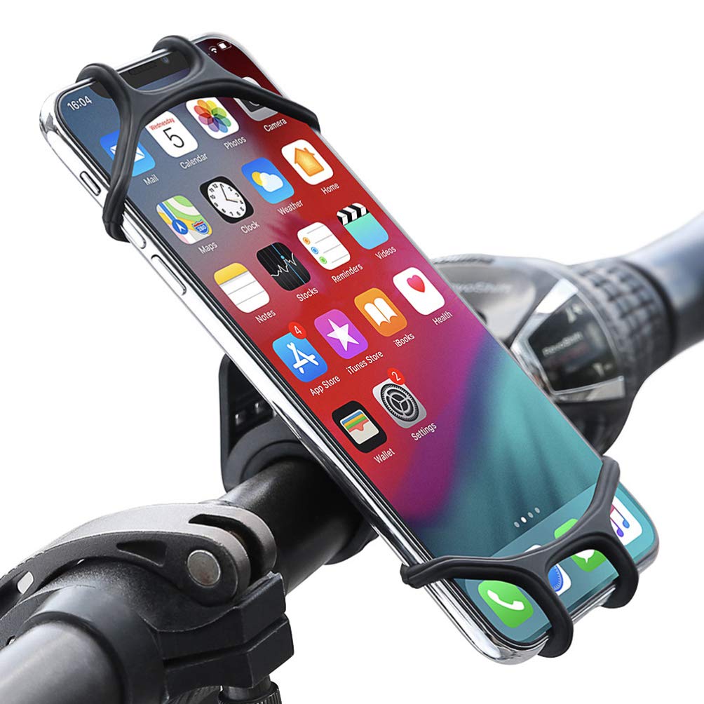 Hemobllo 1pc Silicone Bike Phone Holder - Secure Phone Bracket & Storage Rack for Cycling, Running, and Outdoor Activities