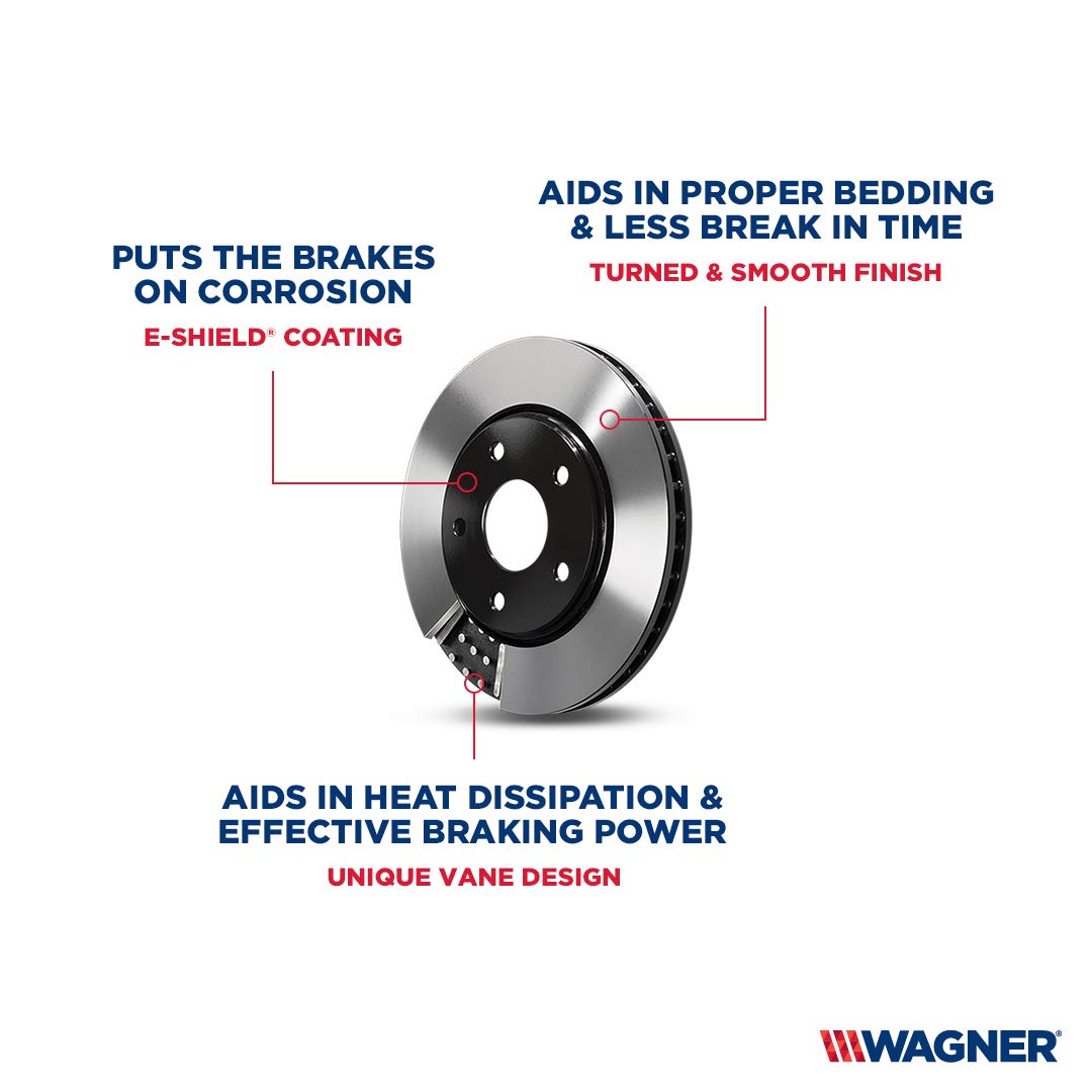 Wagner TQ QC1274VK Rear Brake Pad & Rotor Kit with Hardware - Compatible with 2016 Jeep Wrangler & Other Models | Perfect for Off-Roading, Daily Commuting & Vehicle Maintenance