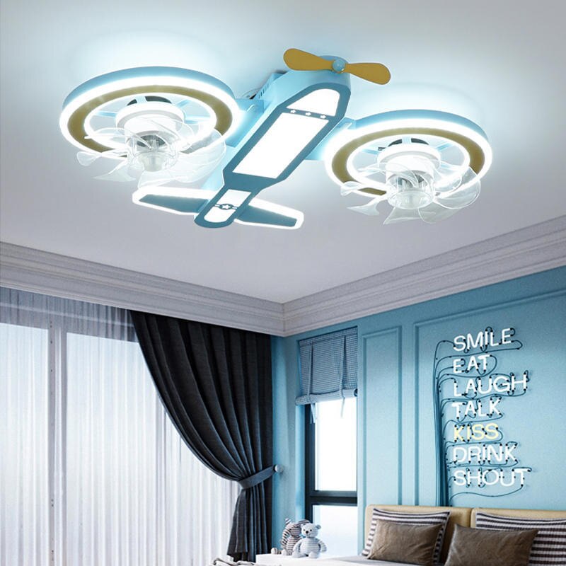 Aviation-Themed Helicopter & Plane Chandelier Light - Unique Aircraft Ceiling Fixture for Living Room, Bedroom, or Kids Room Decor