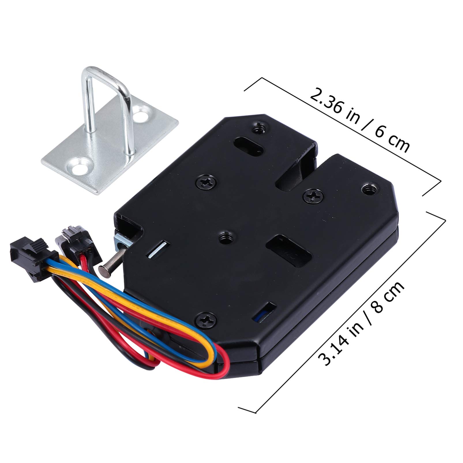 High Security Electric Magnetic Lock - 12V/24V Electromagnetic Cabinet Lock with Fail-Safe Mechanism for Office, Home & Commercial Use