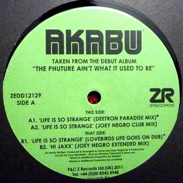 Life Is So Strange Vinyl Record by Akabu on 12 Z Records (ZEDD12129) – Perfect for DJs, Collectors & Music Enthusiasts