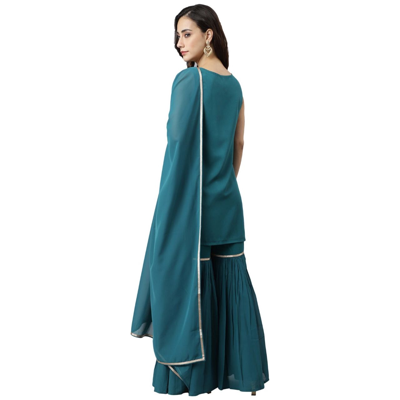 Stylish Women's Party Wear Designer Sleeveless Kurta Set - Elegant Indian Ethnic Outfit for Festivals, Weddings & Special Occasions