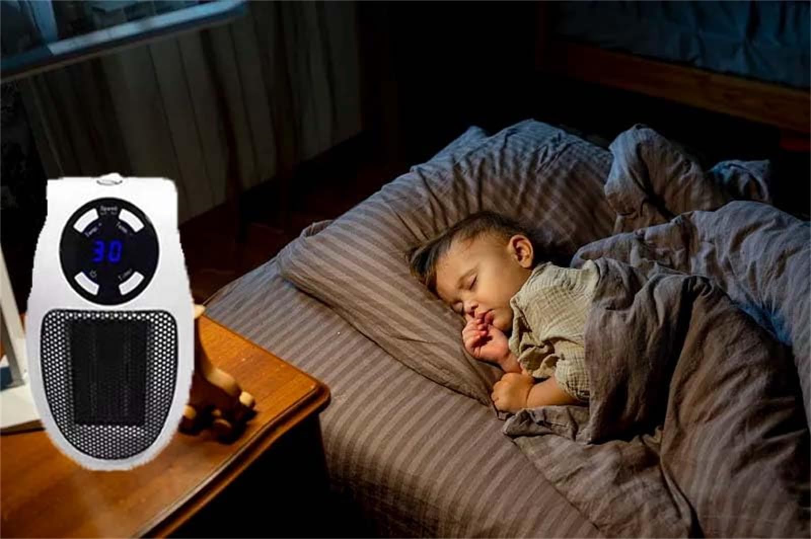 Elon Musk Ultra Air Heater - Portable Electric Space Heater for Indoor Use | Quiet & Energy Efficient | Perfect for Home, Office & Bedroom (White, 2-Pack)