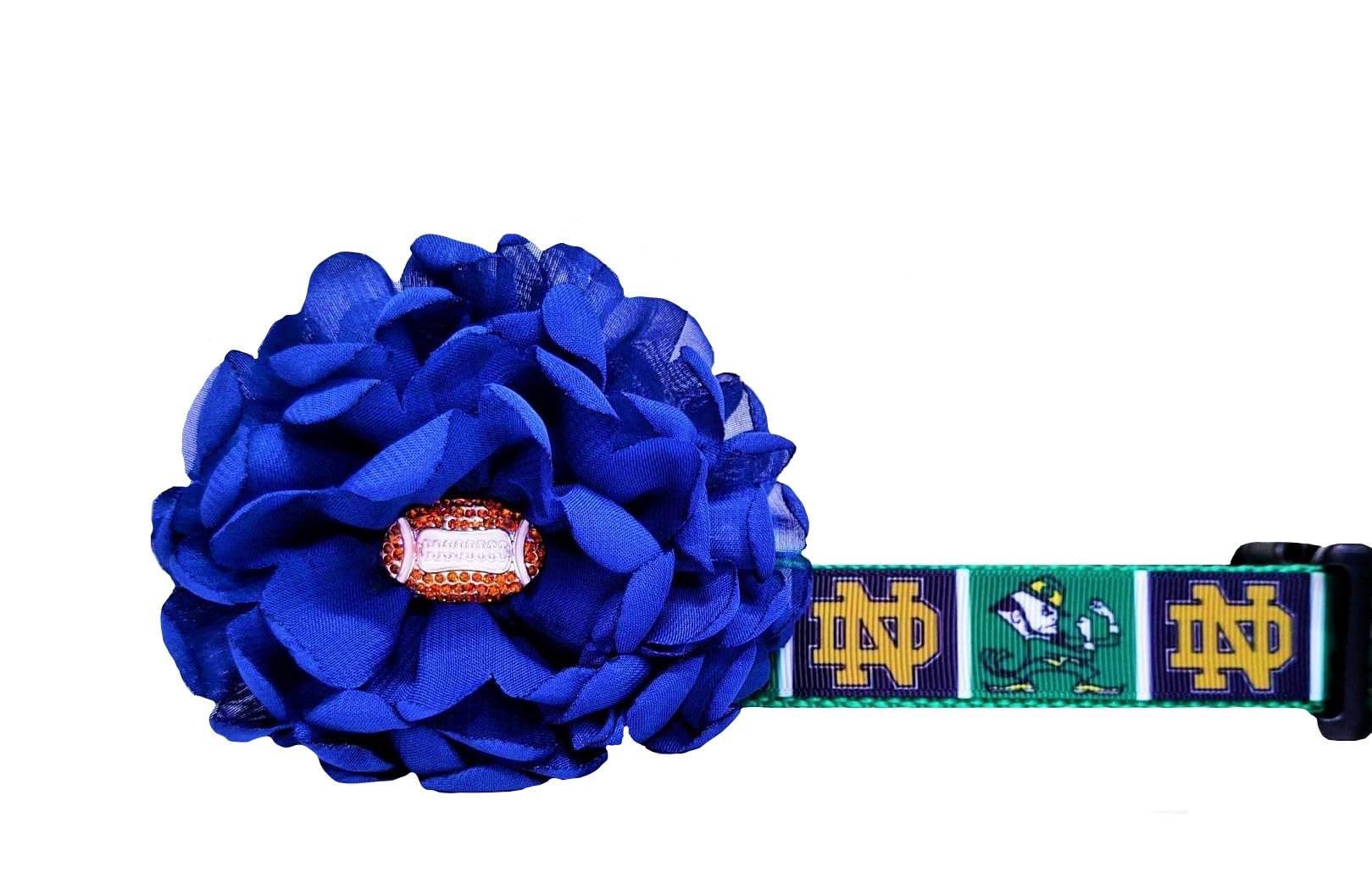 Notre Dame Dog Collar - Embroidered University Logo Pet Collar for Small Medium Large Dogs - Perfect for Game Day, Campus Visits & Fighting Irish Fans