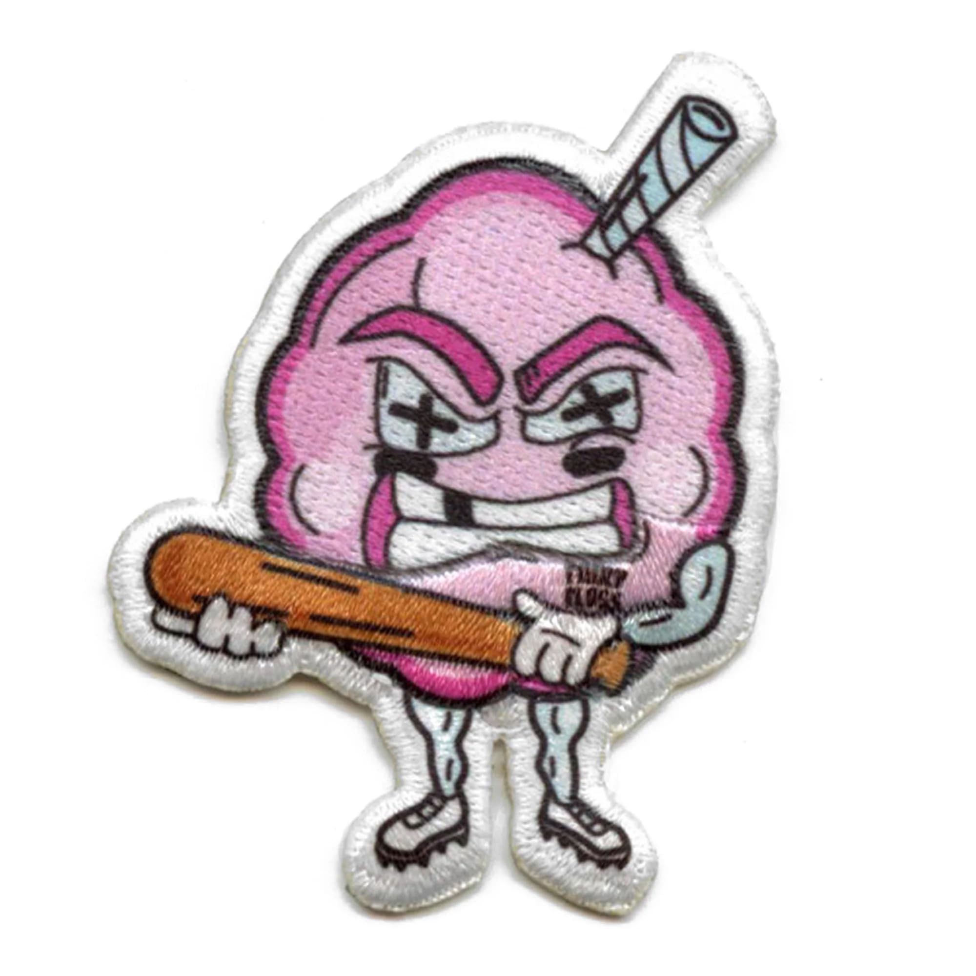 Cotton Candy Bubblegum Flavor Embroidered Iron On Patch for Baseball Caps - Perfect for DIY Hat Customization & Fashion Accessories