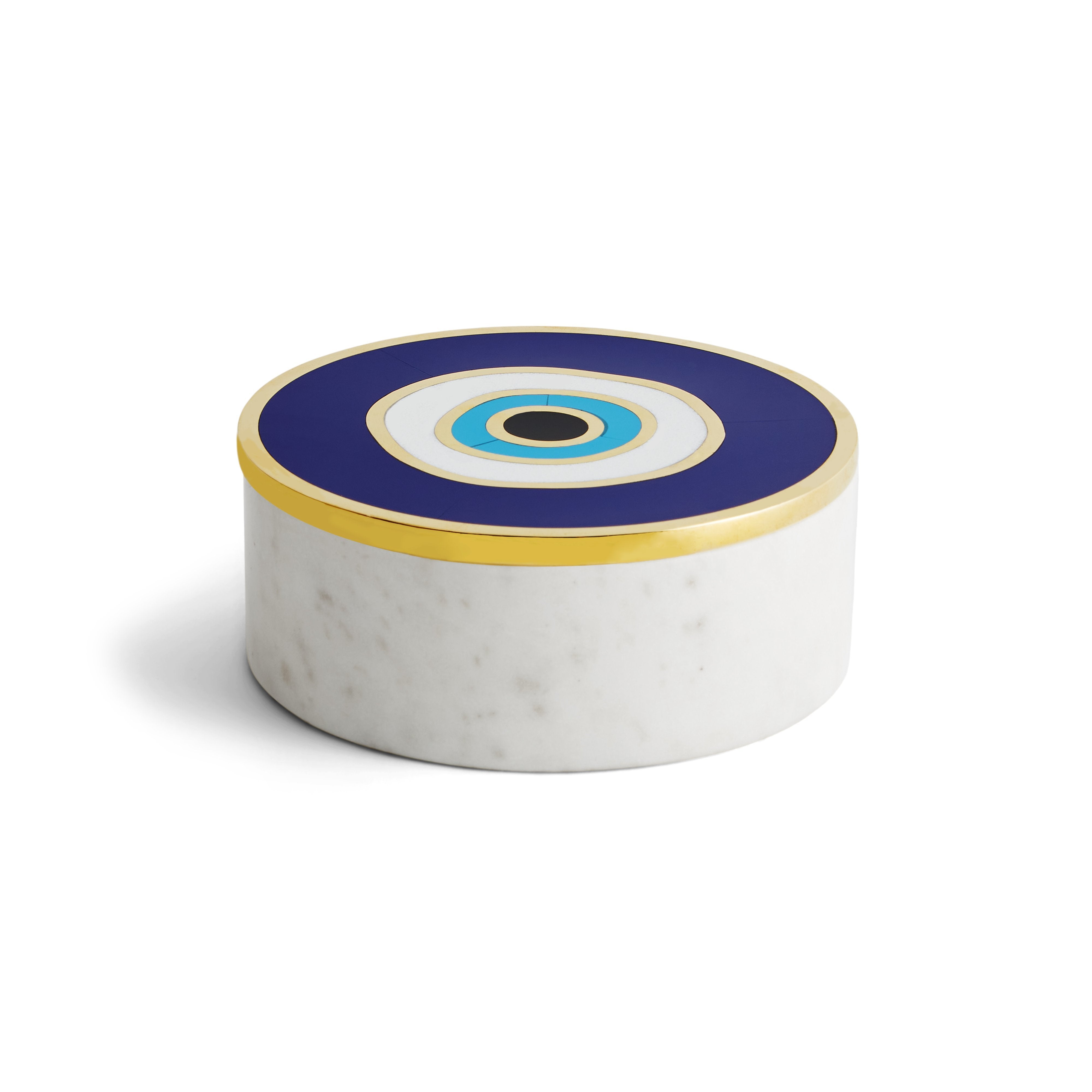 Evil Eye Jewelry Box - Handmade Wooden Storage Box for Necklaces, Rings & Bracelets - Perfect for Home Decor, Gift Giving & Spiritual Protection