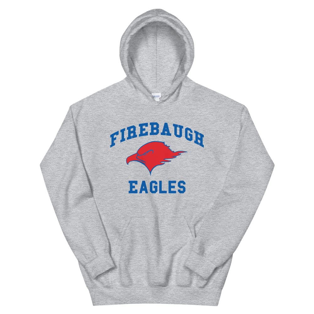 Unisex Firebaugh High School Eagles Hoodie - Men's & Women's Pullover Sweatshirt for School Spirit, Sports Fans & Casual Wear