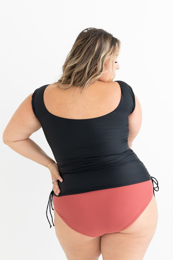 High Waist Ruched Swim Bottoms for Women - Sexy Tummy Control Bathing Suit Bottoms - Perfect for Beach, Pool, and Vacation