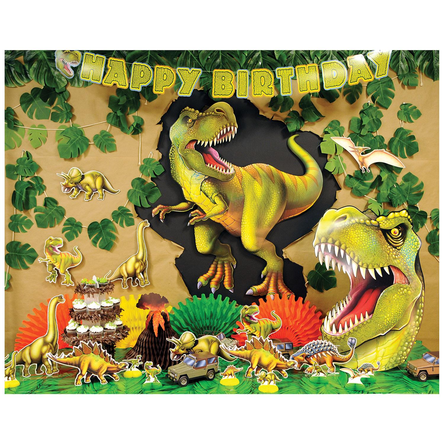 12 Pack Beistle Dinosaur Party Cutouts - Dinosaur Theme Party Decorations for Birthday, Baby Shower & Classroom Decor - Perfect for Wall Decor, Photo Booth Backdrop & Party Supplies