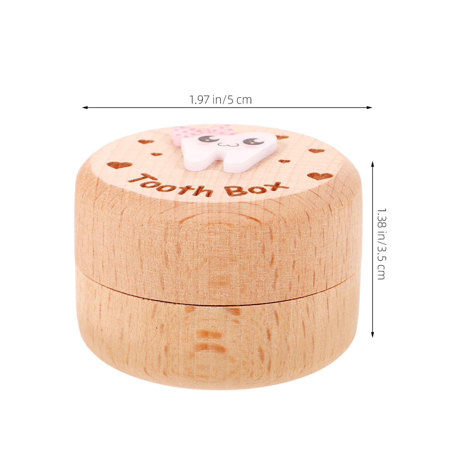 Abaodam Wooden Tooth Fairy Box - Cute Kids Tooth Storage Box for Lost Teeth - Perfect Gift for Girls & Boys - Bedtime Ritual & Memory Keepsake