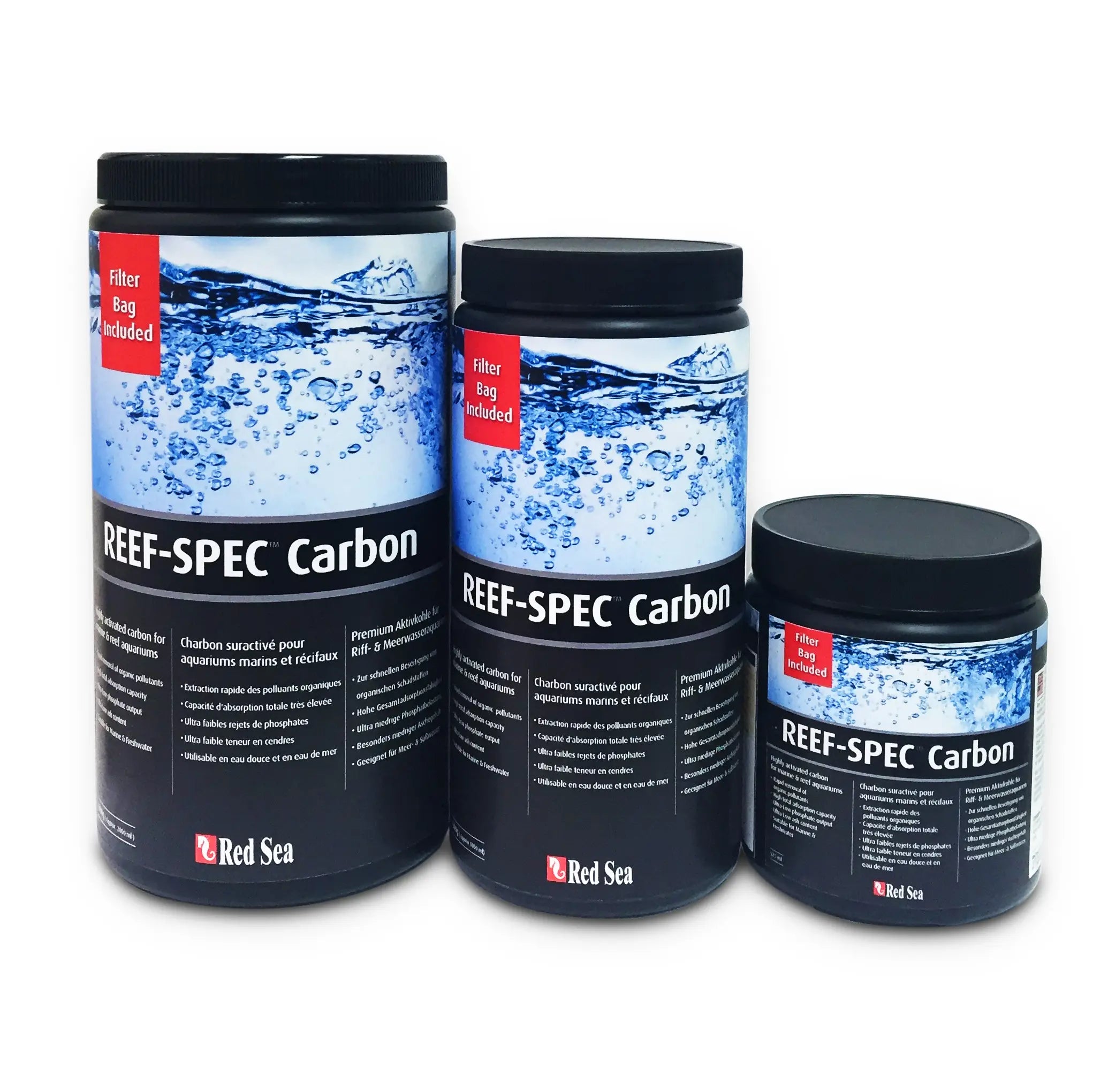 Premium Red Sea Reef Spec Carbon - High-Quality Activated Carbon for Saltwater Aquariums & Marine Tanks | Improves Water Clarity & Removes Impurities | Ideal for Coral Reefs, Fish Tanks & Aquatic Ecosystems