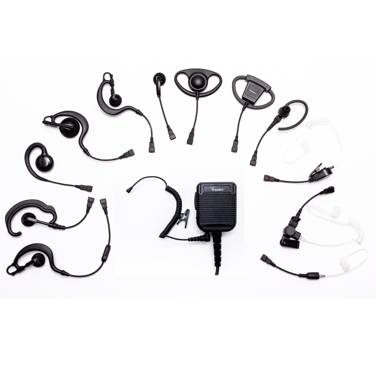 Impact GRSMA Speaker Mic Earpiece Cable - Professional Clear Audio for Two-Way Radios, Walkie Talkies - Perfect for Security, Construction, and Outdoor Adventures