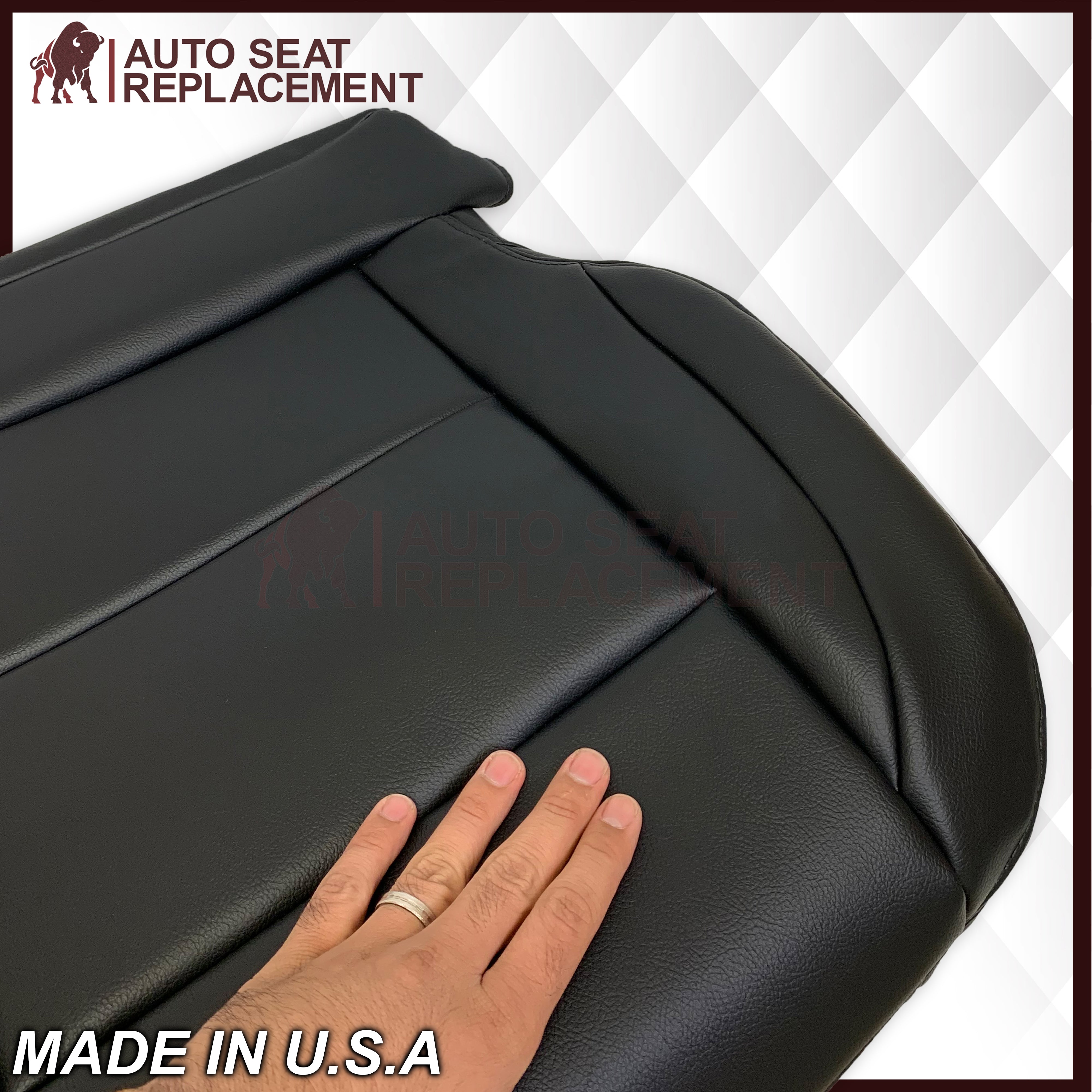 2005-2015 Nissan Titan Custom Fit Seat Covers - Premium Black Car Seat Protectors for Driver & Passenger Side (Top & Bottom) | Durable Auto Interior Accessories for Trucks & SUVs | Perfect for Road Trips, Daily Commutes & Off-Road Adventures