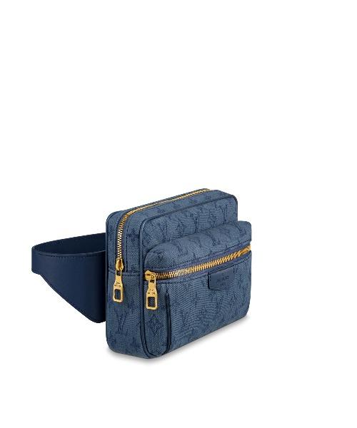 Louis Vuitton Monogram Denim Bumbag - Navy Blue Crossbody Bag for Men & Women | Perfect for Travel, Hiking, and Everyday Use