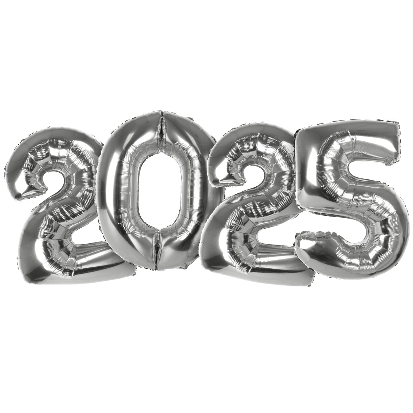 2025 Silver Foil Balloon Numbers - 40
