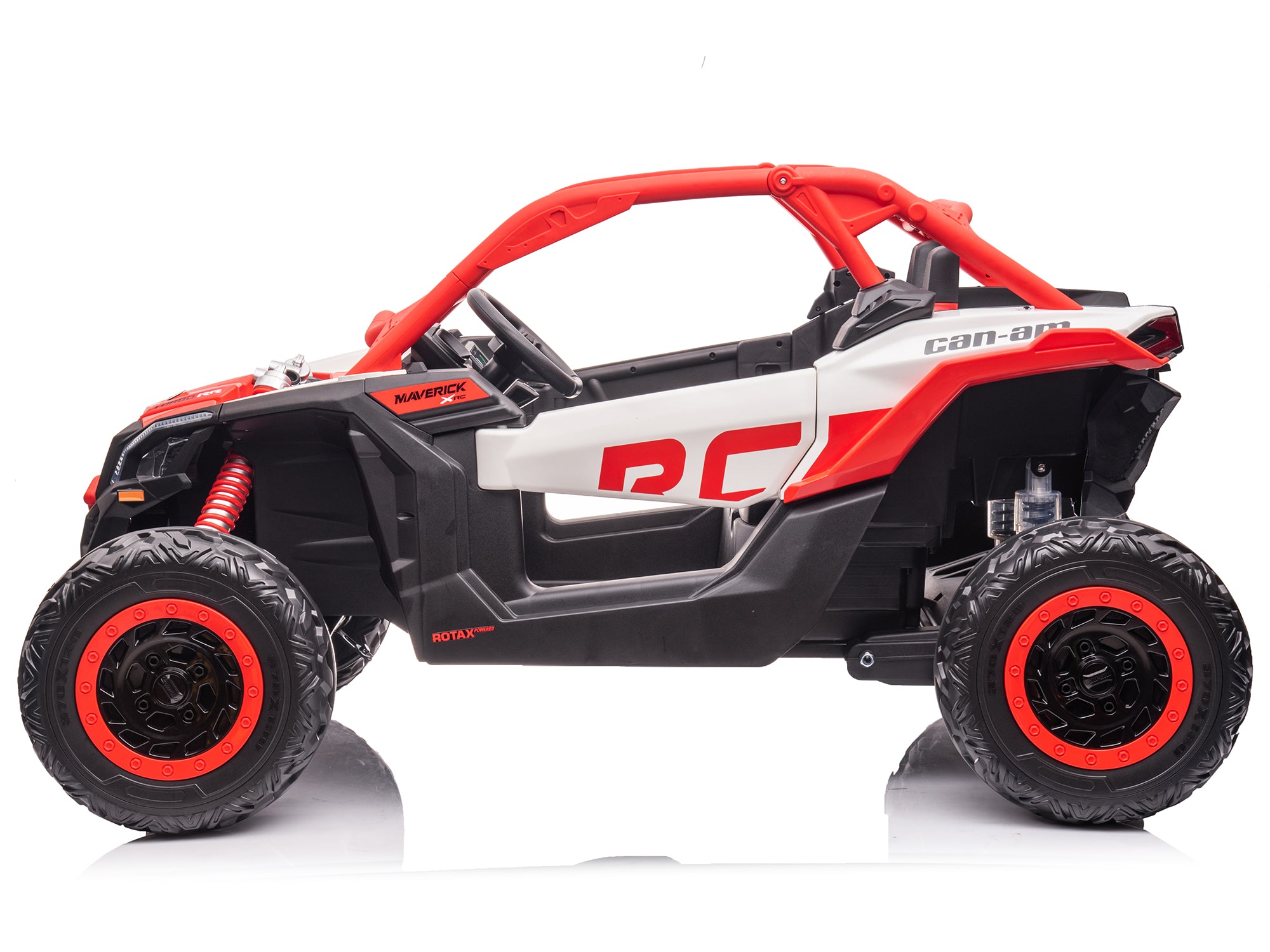 24V Can Am Maverick X3 Kids Ride On Buggy - Red Electric Toy Car for Boys & Girls | Perfect for Outdoor Play, Backyard Adventures, and Birthday Gifts
