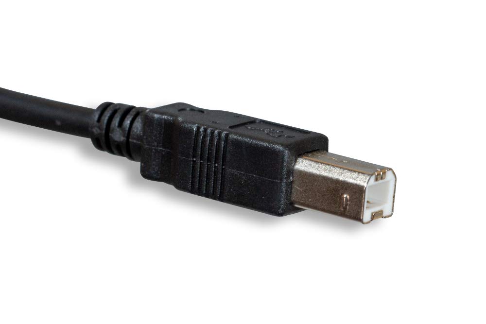 3ft USB A to B Cable - High Speed Data Sync & Charging Cable for Printers, Scanners & Audio Interfaces - Durable Black USB A-M/B-M Cable (ZCCDDKMM-03) - Perfect for Office, Studio & Home Use