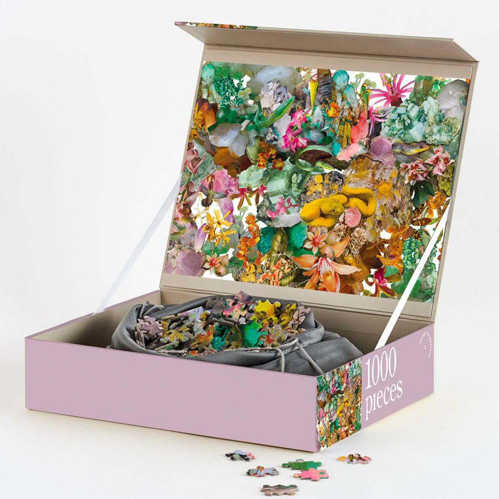 Flora 1000 Piece Jigsaw Puzzle - Beautiful Botanical Flowers Landscape - Perfect for Family Game Night, Stress Relief & Home Decor