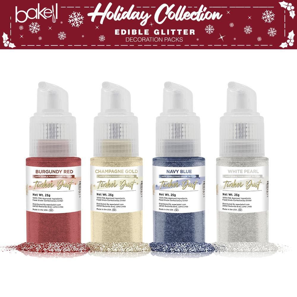 Christmas Tinker Dust Pump Combo Pack B (4 PC Set) - Holiday Decorations & Party Supplies for Christmas Tree, Home, Office & Festive Celebrations