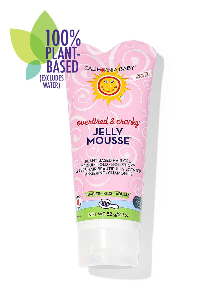Overtired & Cranky™ Jelly Mousse Hair Gel - Strong Hold Styling for Curly, Wavy & Straight Hair - Perfect for Everyday Styling & Special Occasions