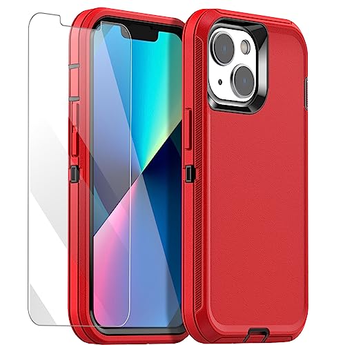 Red with Glass Protector