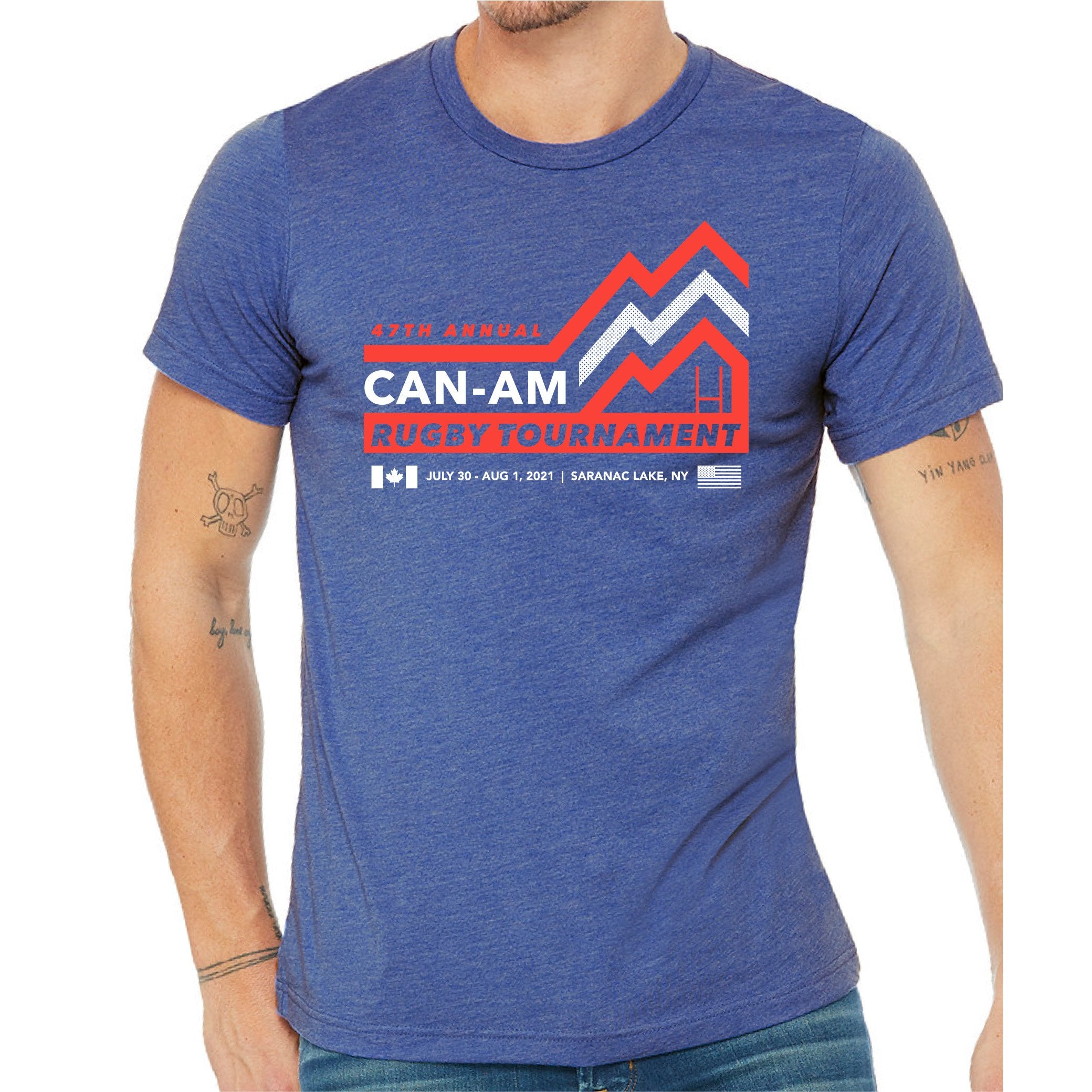 2021 CAN AM Tournament T-Shirt - Men's Comfortable Cotton Tee for Sports Fans & Casual Wear - Perfect for Golf, Fishing, and Outdoor Events