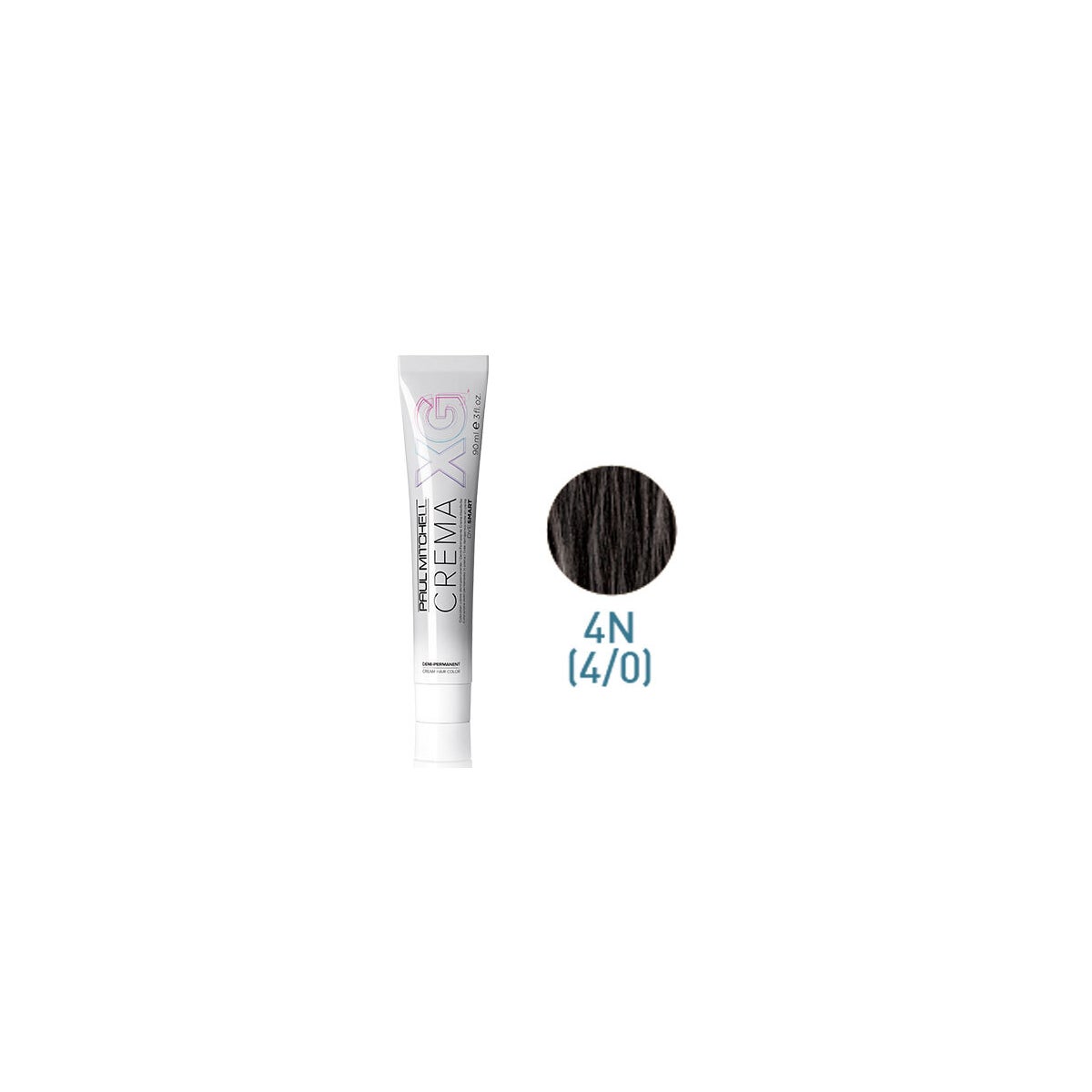 Crema XG Demi 4N Hair Color - Professional Semi-Permanent Hair Dye for Natural-Looking Brown Shades | Perfect for At-Home Hair Coloring & Salon-Quality Results