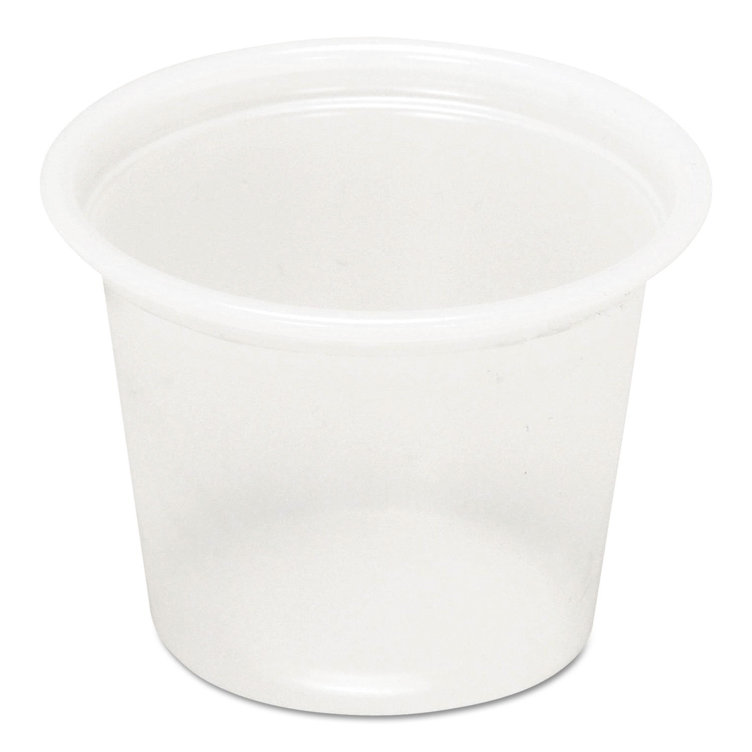 Pactiv PCTYS100 1 Oz Translucent Plastic Souffle Cups - 5000 Count Bulk Pack for Catering, Restaurants & Food Service | Disposable Portion Cups for Condiments, Sauces & Desserts