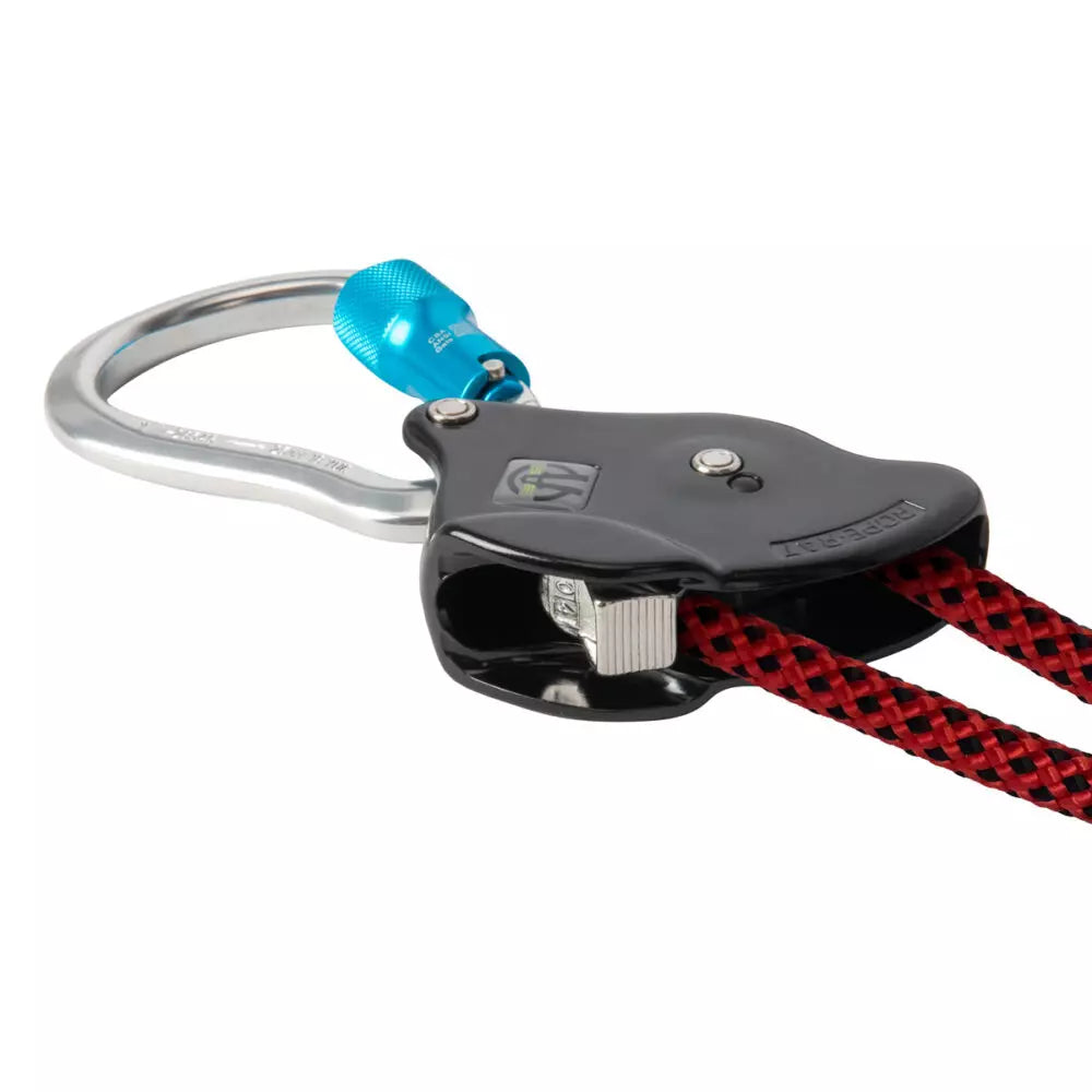 6.5' Rope Positioning Assembly with Adjuster & Aluminum Carabiners - Rock Climbing, Rescue, Safety Gear for Outdoor Adventures