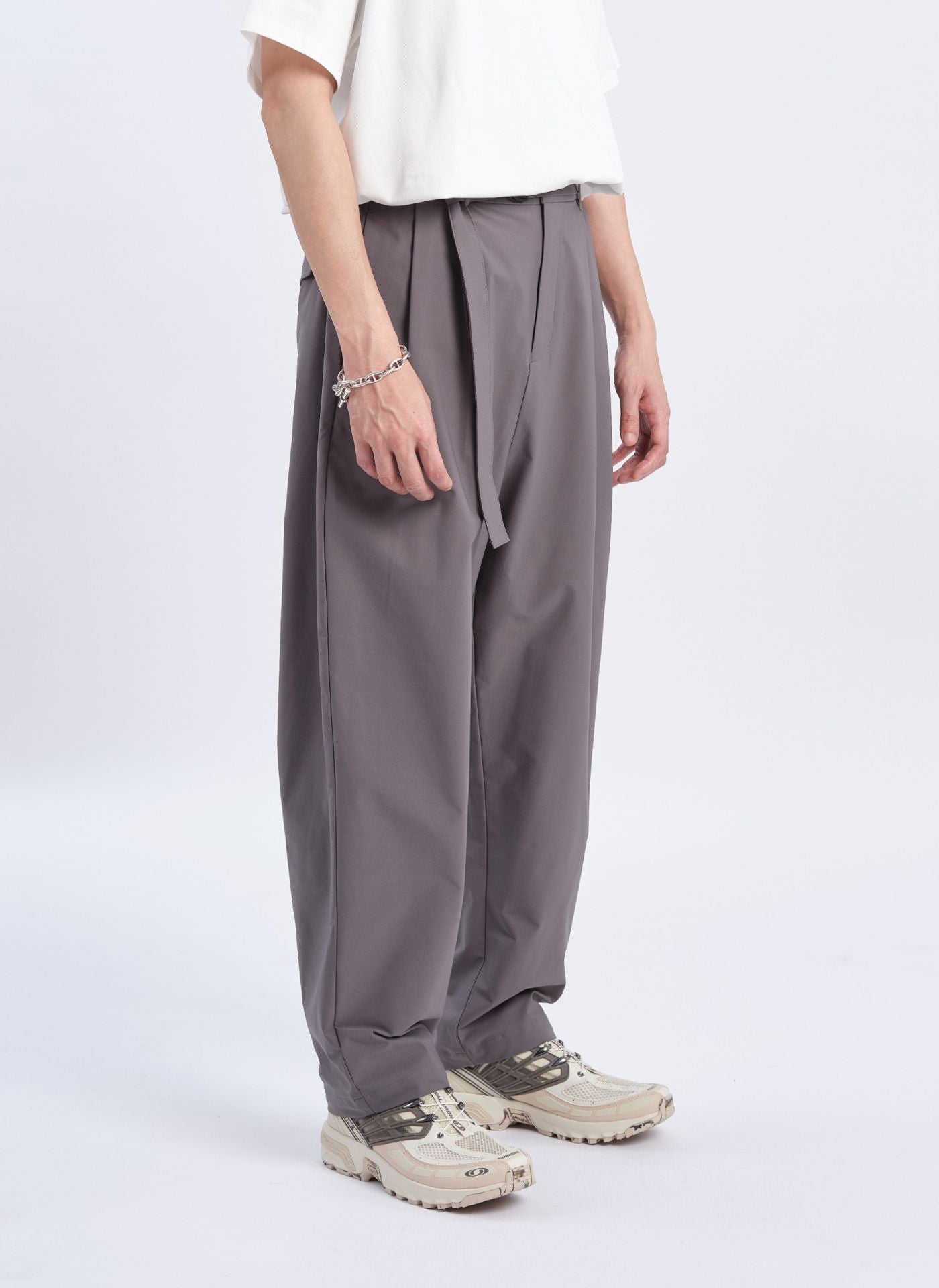 Premium Cotton Touch Solotex Wide Tapered Pants for Women - Size 12 | Comfortable Stretch Work Pants for Office & Business Casual Wear