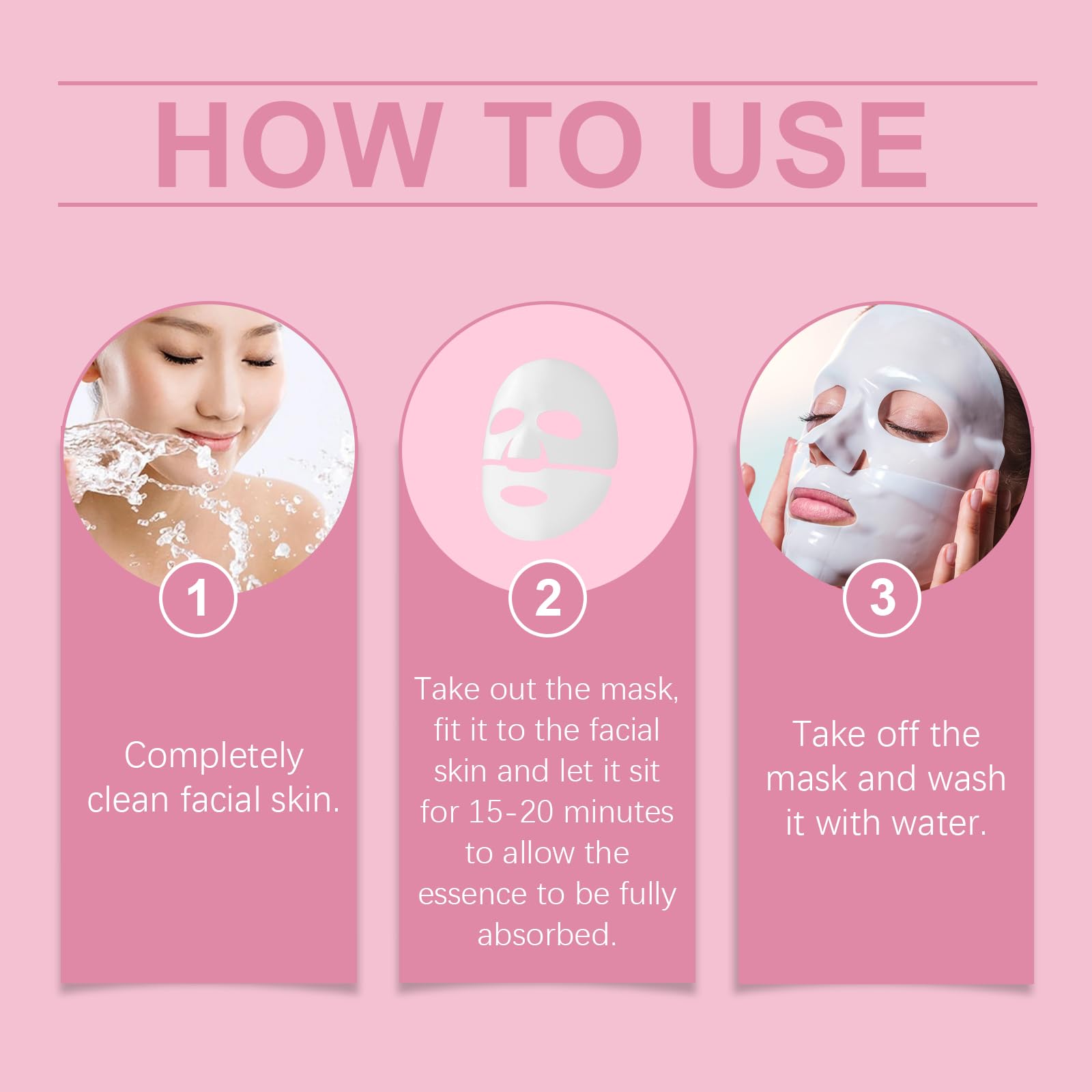 **Collagen Hydrating Face Mask - Deep Moisturizing & Nourishing Essence Sheet Mask for Dry & Sensitive Skin | Perfect for Daily Skincare, Spa Night & Travel**