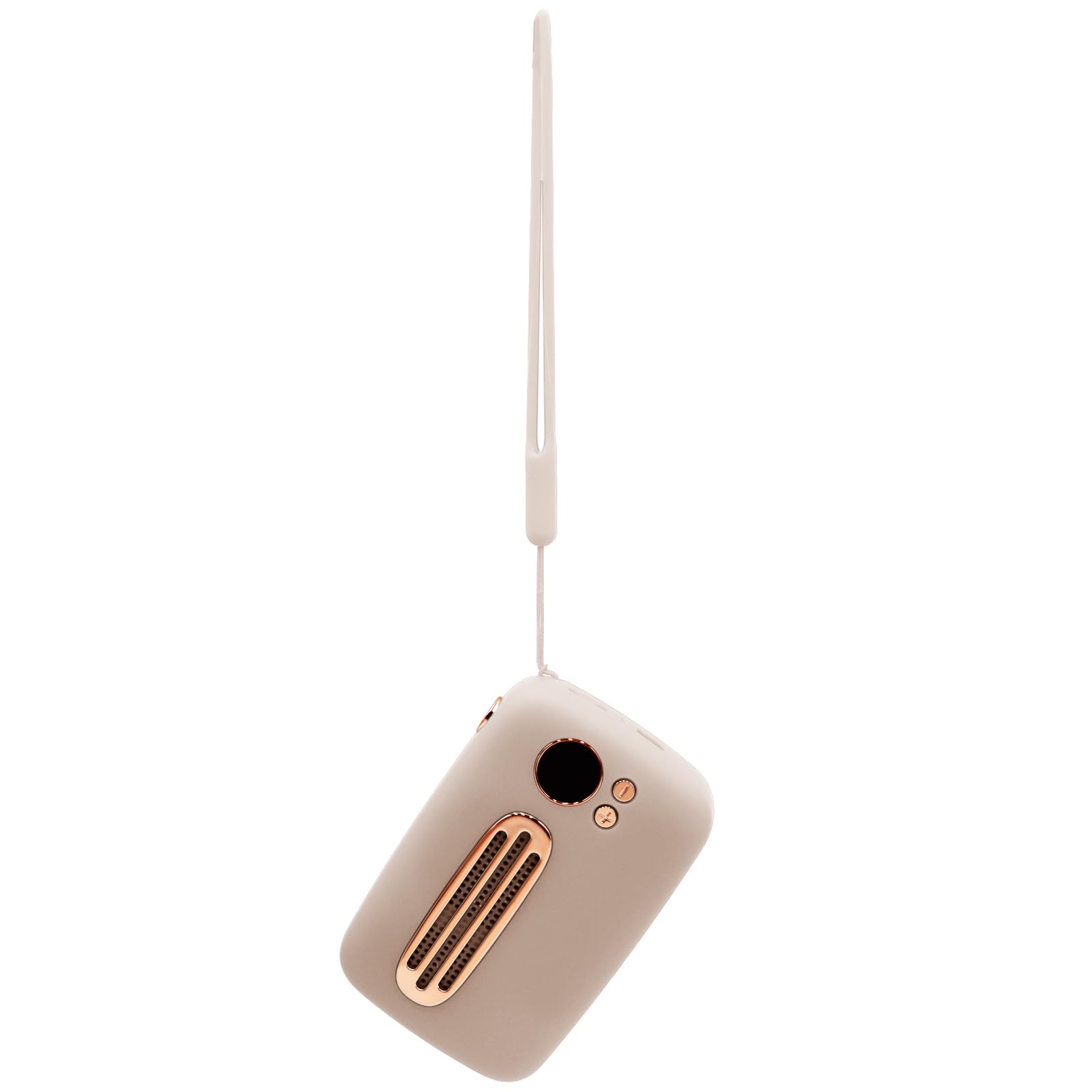 Vintage Bluetooth Speaker Mini - 1200mAh, Type-C Charging for Travel & Outdoor (Pink)