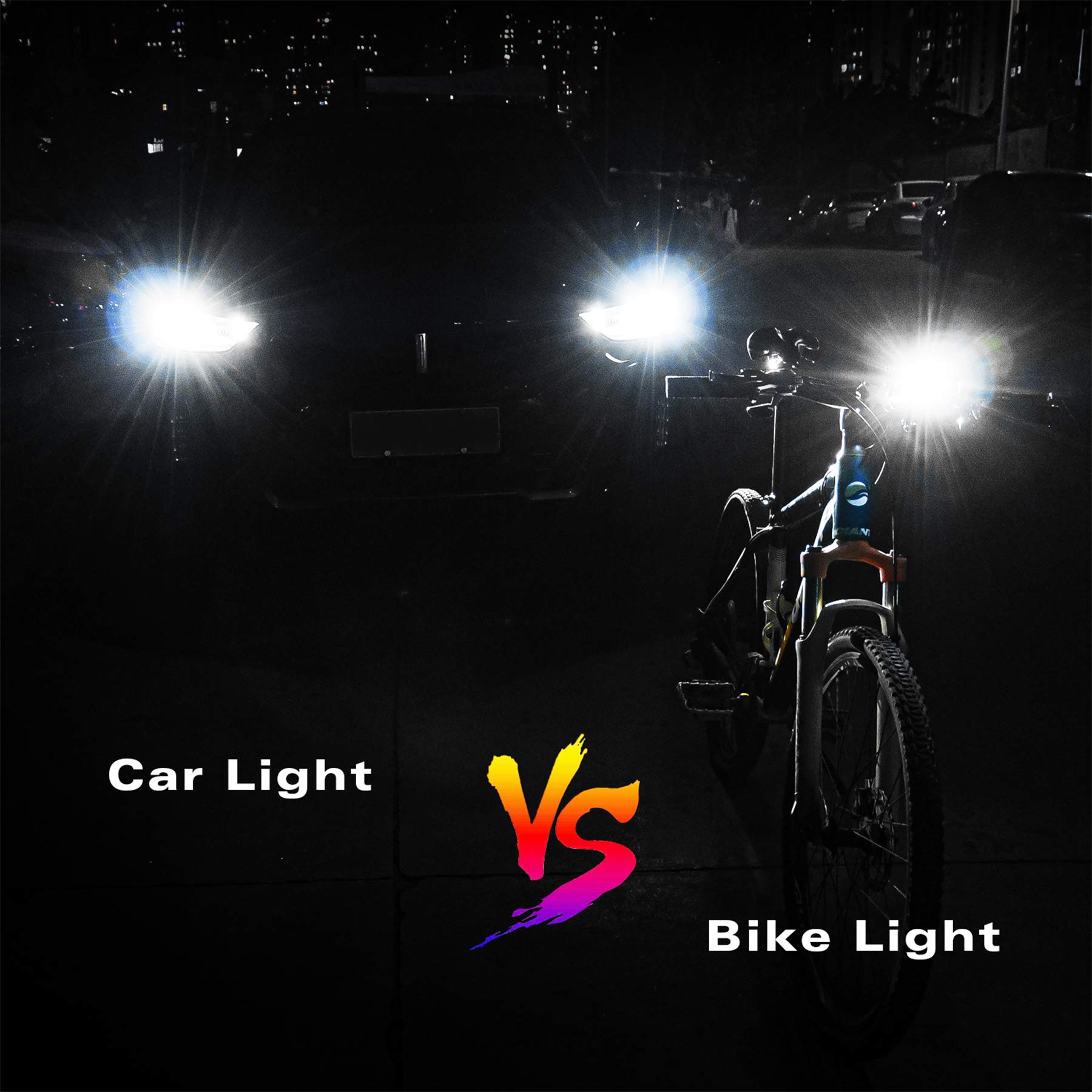 Yosky 2000 Lumens USB Rechargeable Bike Headlight - Waterproof, High-Power Bicycle Front Light for Night Riding, Commuting & Mountain Biking