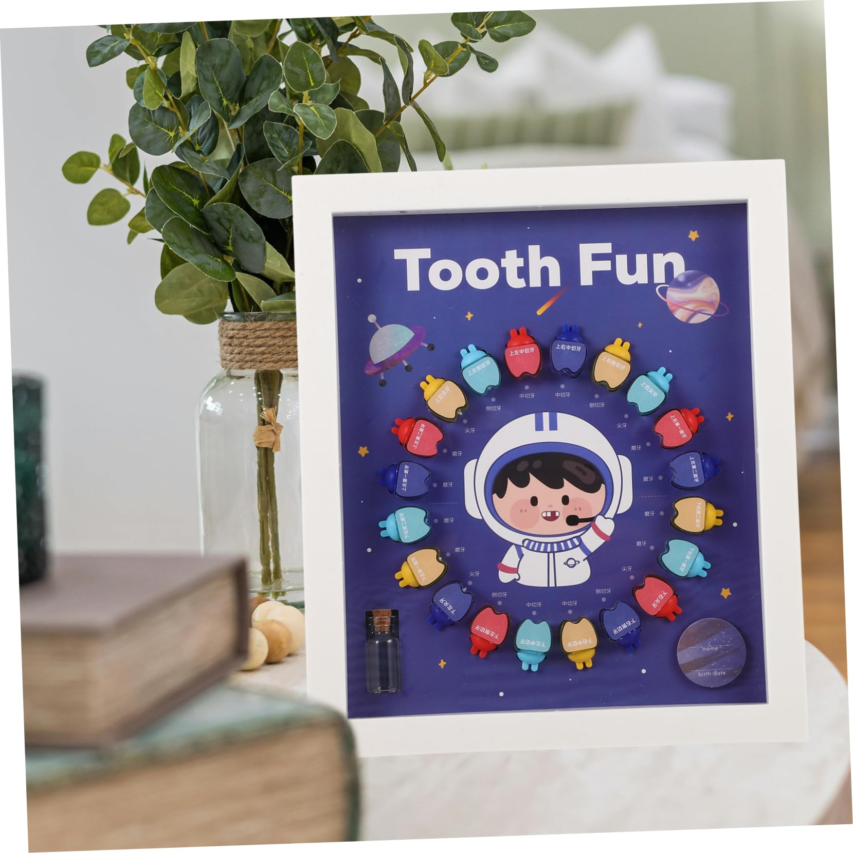 ORFOFE Kids Tooth Storage Box - First Tooth Keepsake Organizer for Baby Teeth, Plastic Tooth Holder & Saver - Perfect for Baby's First Tooth, Tooth Fairy Gifts, and Childhood Memories Preservation