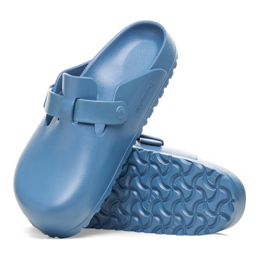 Birkenstock Boston Essentials EVA Clogs in Elemental Blue | Comfortable & Lightweight Unisex Slides for Men & Women | Perfect for Home, Garden, Beach & Casual Wear